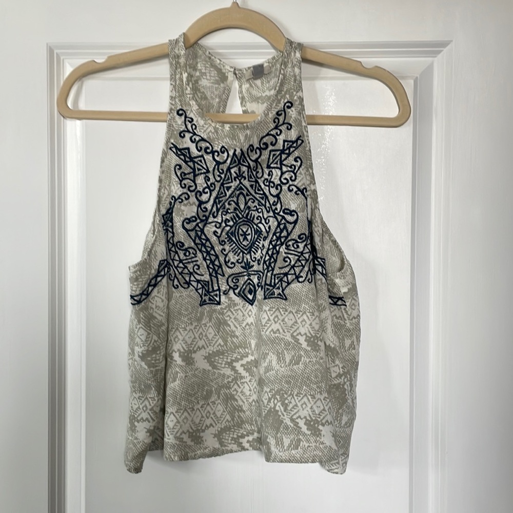 Flowy cropped tank